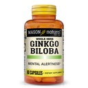 Mason Natural Ginkgo Biloba, 1 kuu pakkumine, aitab parandada vaimset häiret ja toetada optimaalset ajufunktsiooni, 60 kapslit