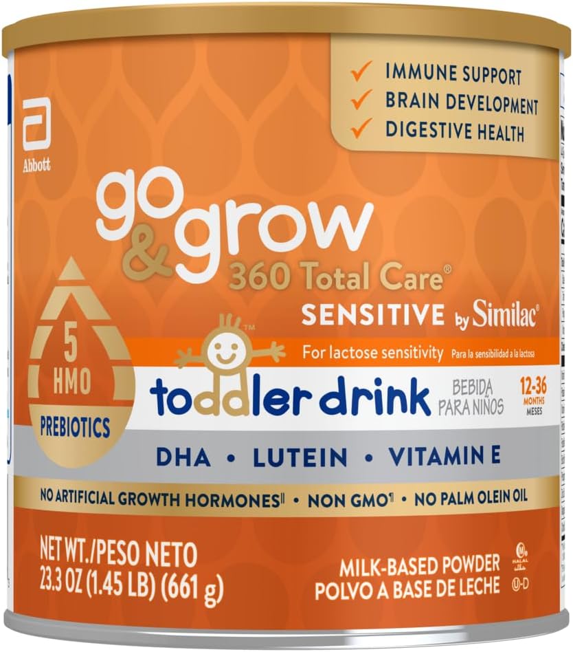 Go & Grow 360 Kogu hooldus tundlik Similac väikelapse Toitumisjook 5 HMO, pulber, 23, 3 oz Can