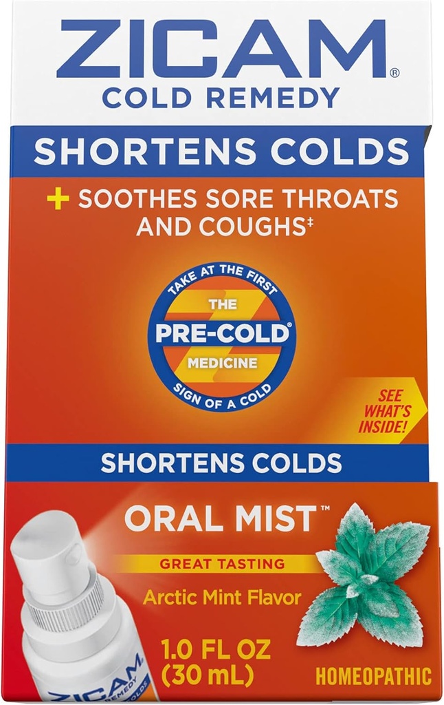 Zicam Cold Remedy Tsink Arktika Rahapaja Suukaudne udu, 1 Ounce