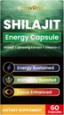 Shilajit kapslid, Himaalaja kõrge klassi Shilajit, küllaldane Fulvic Acid & 85+ Trace Minerals, Gluteenivabad, suhkruvabad Shilajit kapslid meestele ja naistele