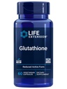 Eluea pikendamine Glutatioon 500 mg - Glutatiooni kapslid, antioksüdantide lisand, oksüdatiivne stress, aktiivne vähendatud vorm - gluteenivaba, mitte-GMO, taimetoitlane - 60 kapslit