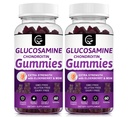 GORNVB Glükosamiin Kondroitiin Gummies koos MSM & Elderberry Extra Tugevus - Paindlikkus Toetus, Antioksüdant Immune Support Supplement täiskasvanutele, meestele ja naistele - 60 Chondroitin Gummies (2 Pack)