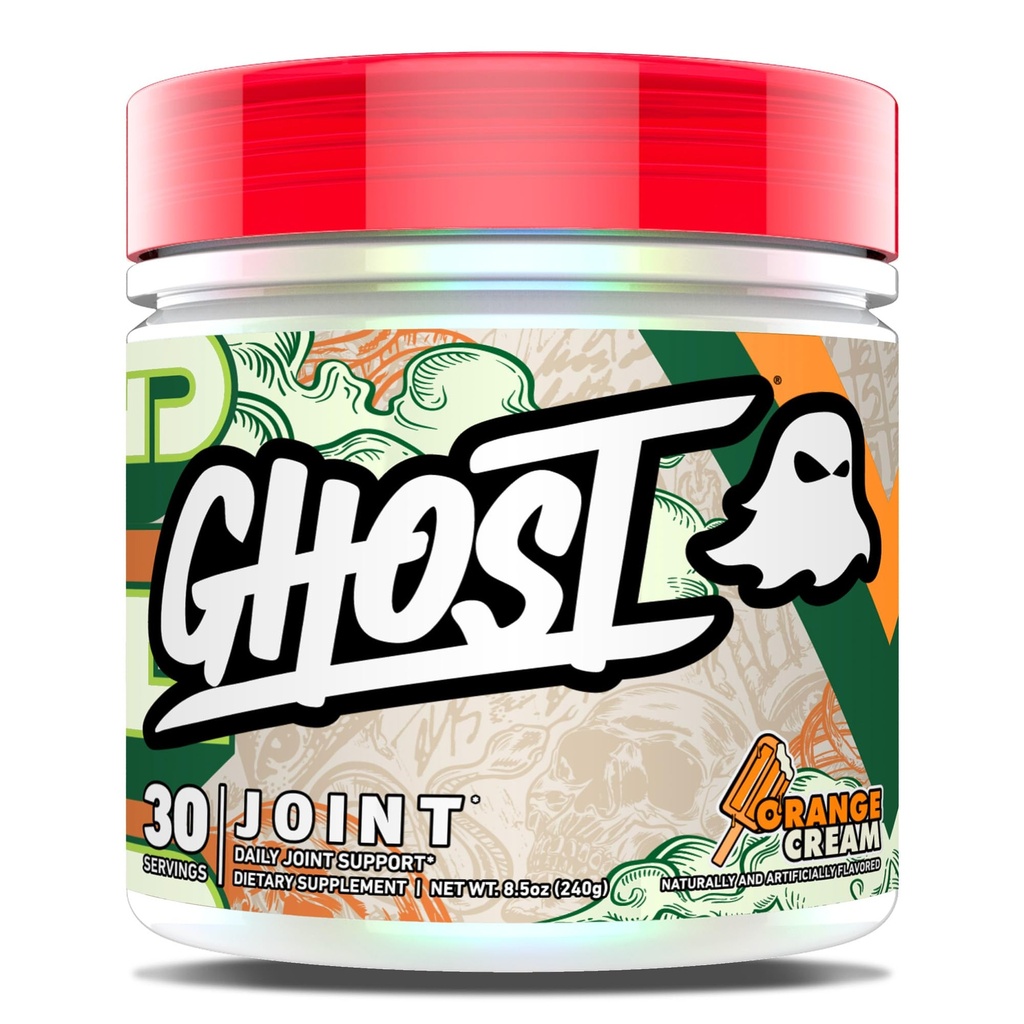 GHOST ühine täiendus, Orange Cream (30 serveerimist) - igapäevane ühine hoolduslisa meestele ja naistele - Glükosamiini HCL, kondroitiinsulfaat ja kurkumiin - kõhre, luud ja ühine tugi
