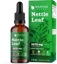 Nõeluv nõgeslehe ekstrakt tilgad 2000mg (Urtica dioica L.) Taimne täiendus Imendub paremini kui kapslid, 1 kuu pakkumine, 84 serveerimist, alkoholivaba tinktuur - 2 Oz, pakend 1