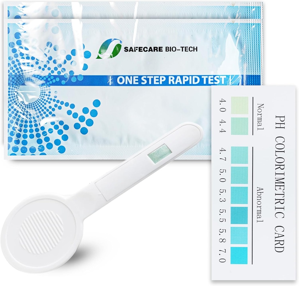 Üks samm Vaginaalne pH Bakteriaalne Vaginoos Test Kit, 5 Test Kits, BV, Pärmiinfektsioon, Naise Vaginaalne Tervis, pH Tasakaal Naistele, Individuaalne foolium Pakitud