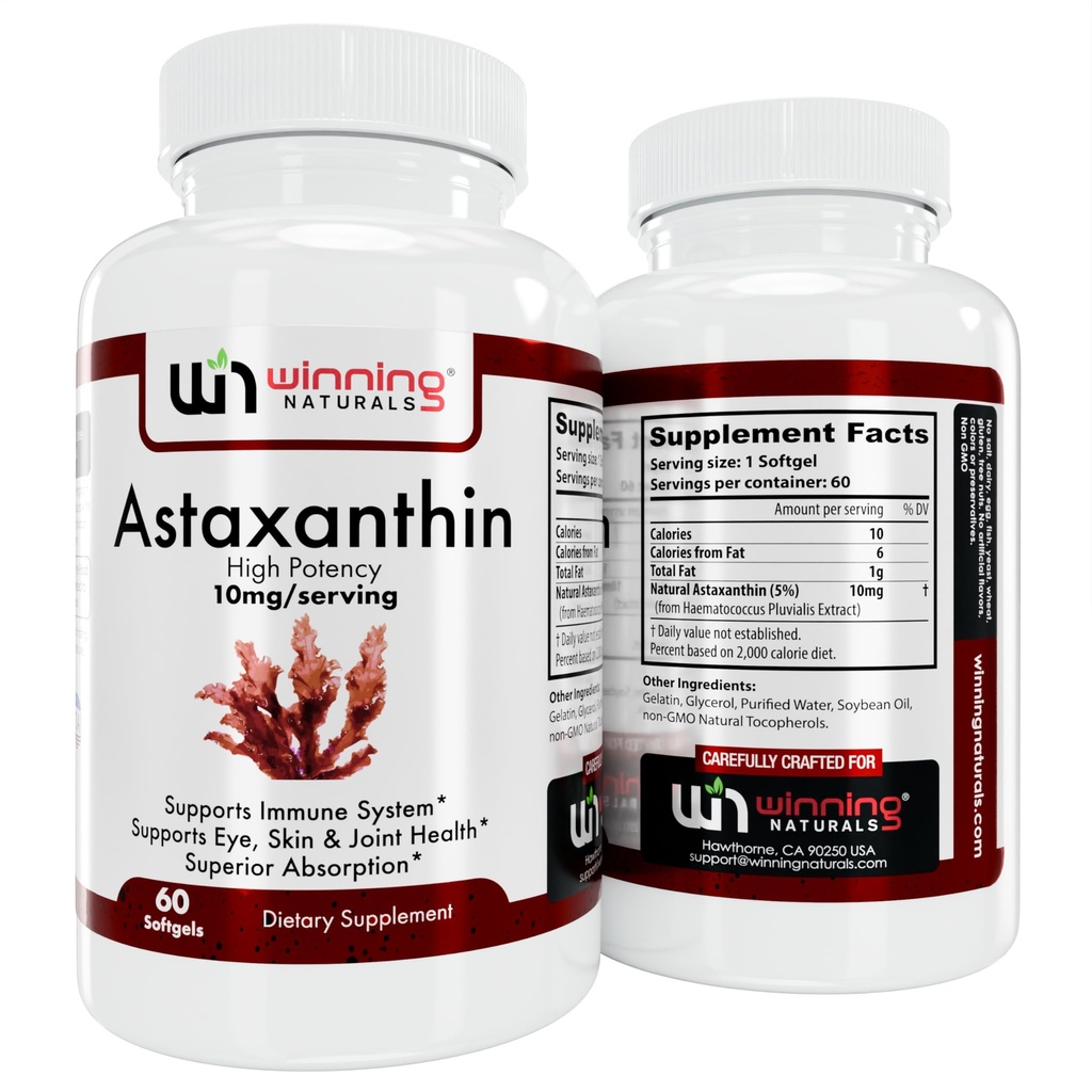 Astaksantiin 10 mg softgels, 60 loendurit (pakend 1)