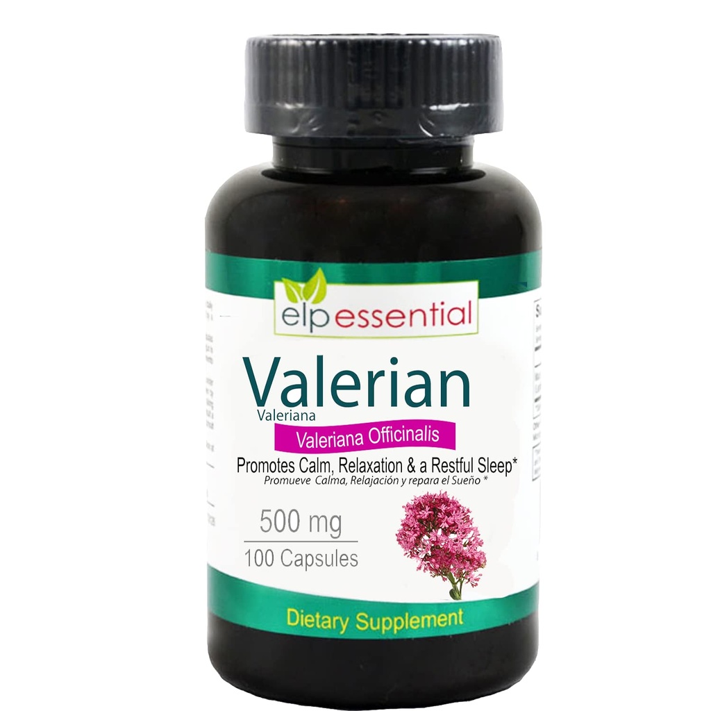 Valerian Juur Kapslid Orgaaniline 500mg Herb Extract Supplement 100 pillid