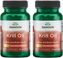 Swansoni EFA-d - krillõli - maksimaalne tugevus - 1 g, 30 Softgels (2 pakend)