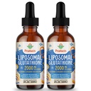 2000MG Liposomal Glutatiooni Vedelik, 98% Absorptsioon, Aktiivvorm L-Glutatiooni Lisand, Vegan Sõbralik, Võimas Antioksüdandi Kompleks Immuunsüsteemile, Vananemine Kaitse, Detox, 4 FL.OZ
