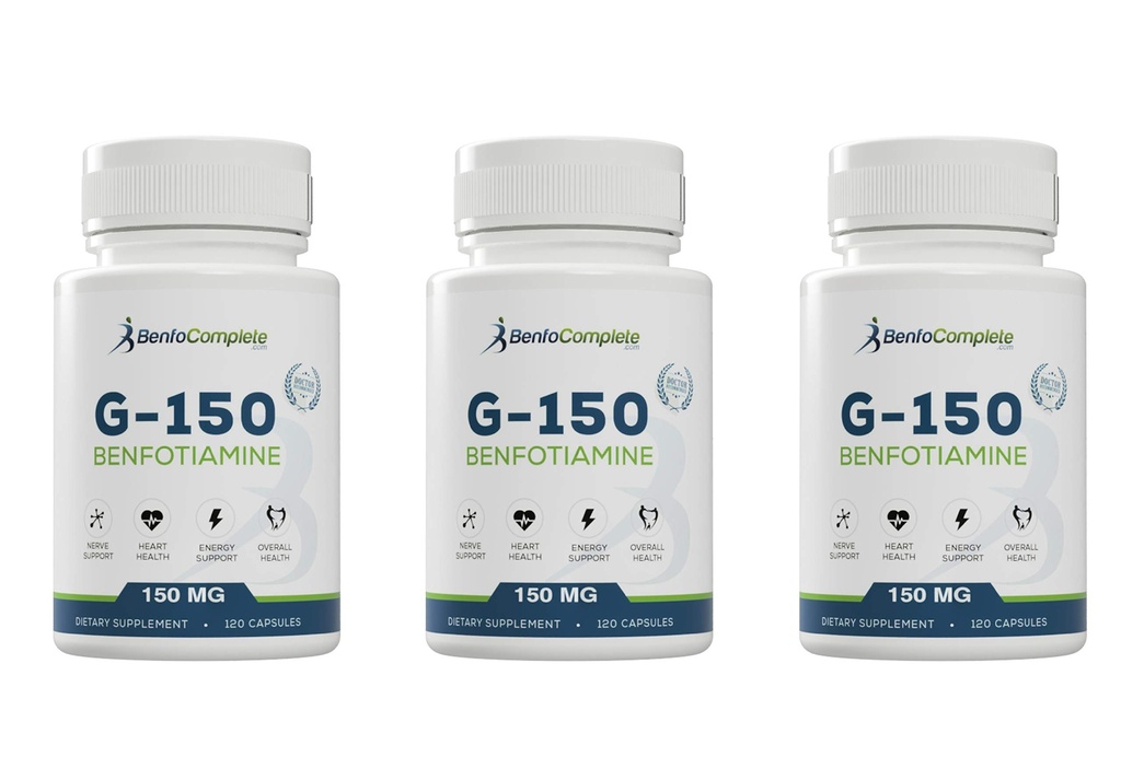Benfotiamiin 150Mg 120 želatiinkapslid pudeli kohta - pakend 3 pudelit