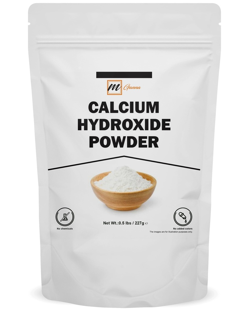 100% looduslik kaltsiumhüdroksiidi pulber toidule ja kosmeetikatoodetele 227 GMS / 0,5 LBS
