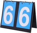 Kaasaskantav tabelihoidja, Easy Flip siseruumides / väljas Score Counter skoorisüsteem lauatennise korvpalli jalgpalli pesapalli ja muu jaoks (2 Digit)