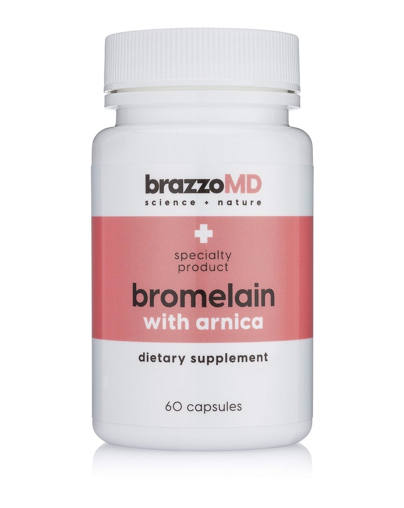 brazzoMD Bromelain koos Arnica - toidulisand - 60 kapslit