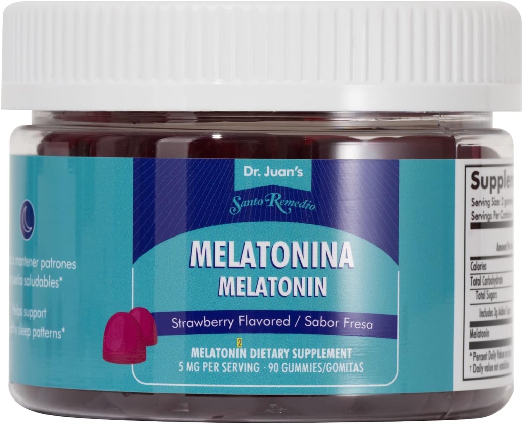 Santo Remedio Melatoniin Gummies, Aitab Induce Sleep, 5mg per Serving, 90 Gummies / 45 Servings