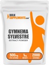 BulkSupplements.com Gymnema Extract Powder - alates Gymnema Leaf, Gymnema Sylvestre Extract - Gymnema Powder, Taimne, Gluten Free - 500mg per Serving, 1 kg (2,2 naela) (Pack of 1)
