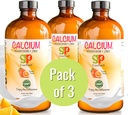 GreenPeach Vedel Kaltsium lastele - Magneesium, D3 & Tsink Lisand - Kaltsiumtsitraat Ja Vitamiin D3 Lapsed Rahustav Siirup - Ei Suhkur Ei Kunstlikud Maitsed - Taimetoitlane Kosher (3-Pack)