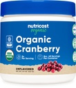 Nutricost Organic Cranberry Powder, 8 oz, 5G per Serving - Non-GMO, Gluteenivaba