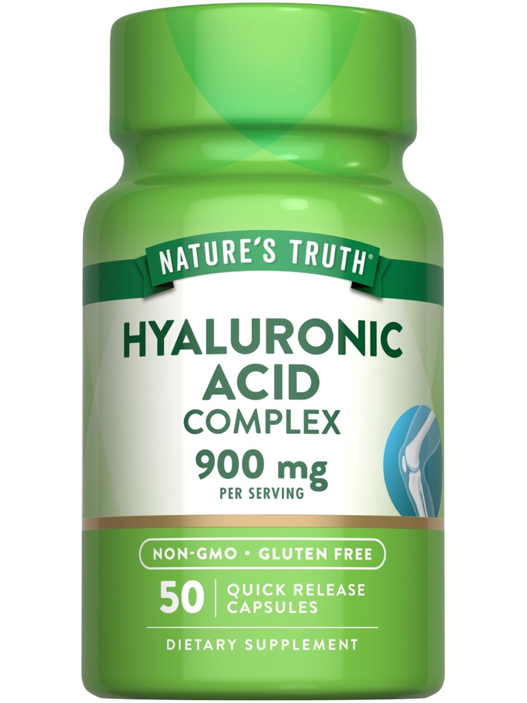 Looduse Tõde Hüaluroonhape kollageeni ja MSM-iga | 900mg | 50 kapslit | Mitte-GMO & Gluteenivaba toidulisand
