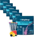 DripDrop hüdratsioonipaketid - Bold Variety Pack - Single Serve Electrolytes Powder Drink Mix - Arbuus, Berry, Sidrun, Orange - Non-GMO, Gluteenivaba, Vegan - 192 Sticks