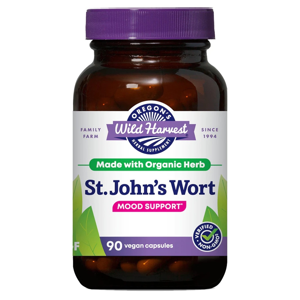 Oregoni Wild Harvest St John's Wort Supplement, 90 Count