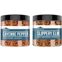 Maapealsed elemendid Cayenne Pepper & Slippery Elm Bundle (200 kapslit iga) Puhas ja lahjendamata, ei lisaaineid