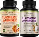 Nature's Base Turmeric & Ginger 240 ct + Glükoosamiin Chondroitin 90 ct