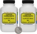 Vaskkarbonaat [Cu2(OH) 2CO3] 98% AR-klassi pulber 1 Lb kahes kosmosesäästlikus pudelis USA