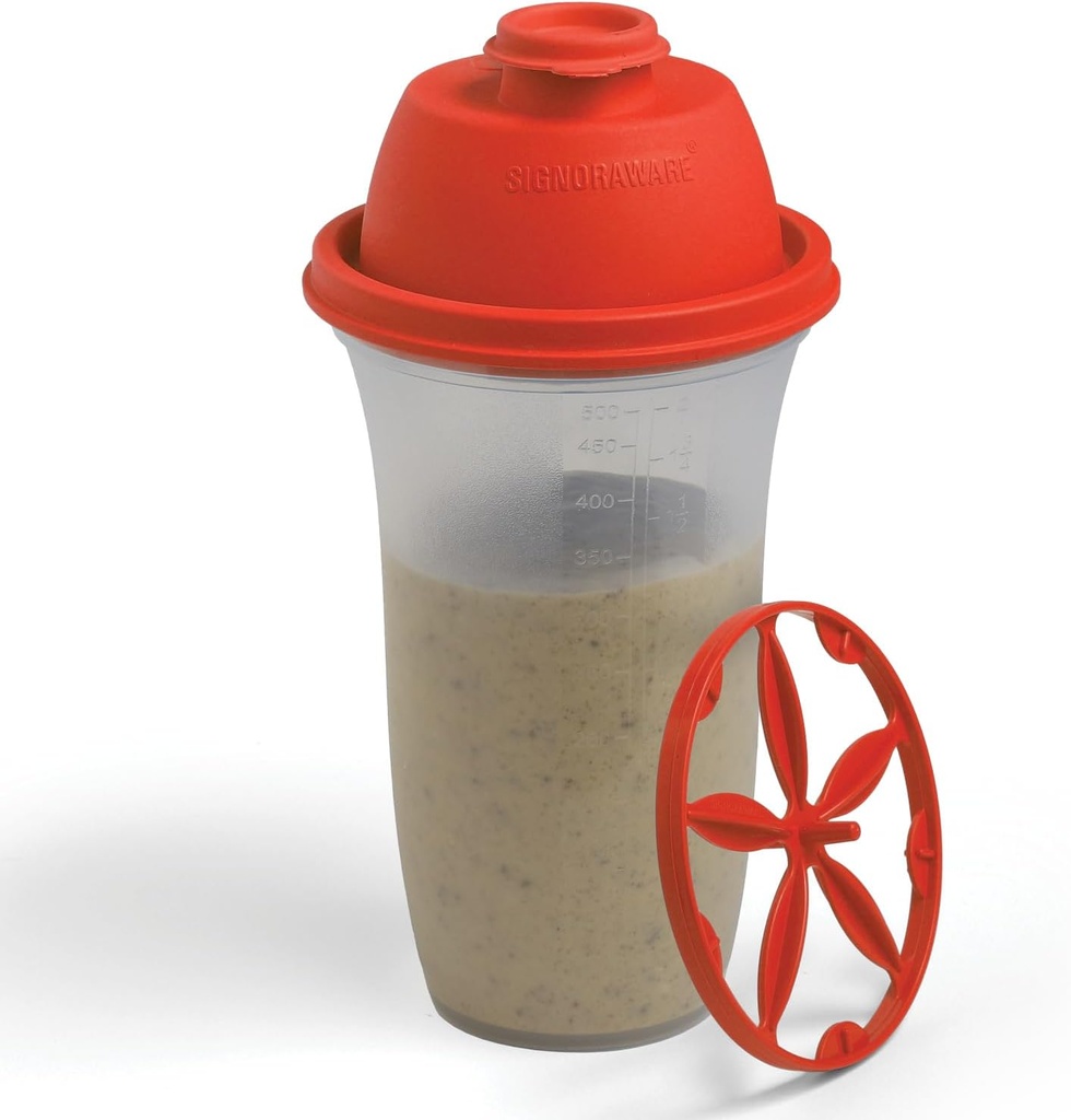 SIGNORA WARE Shaker pudelid | 17-Ounce Plastikvalgu raputamine pudel söögikorra asendamiseks Shakes & Smoothies, Joogid, Segamine Salat Kleit ja kastmed, Margarita, & More