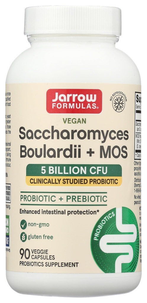 Jarrow Formulas, Saccharomyces Boulardii MOS, 90 krahv