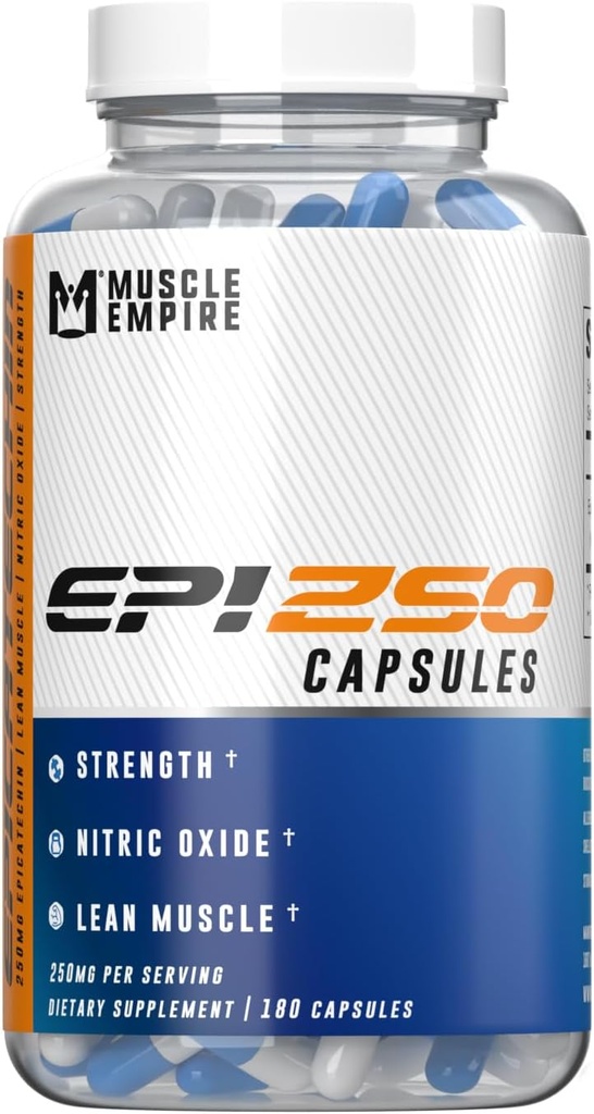 Epicatechin Extract kapslid | EPI 250mg | 180 Pill Count | Toetab Lean lihaste kasvu, lämmastikoksiidi võimendaja ja müostatiin inhibiitor