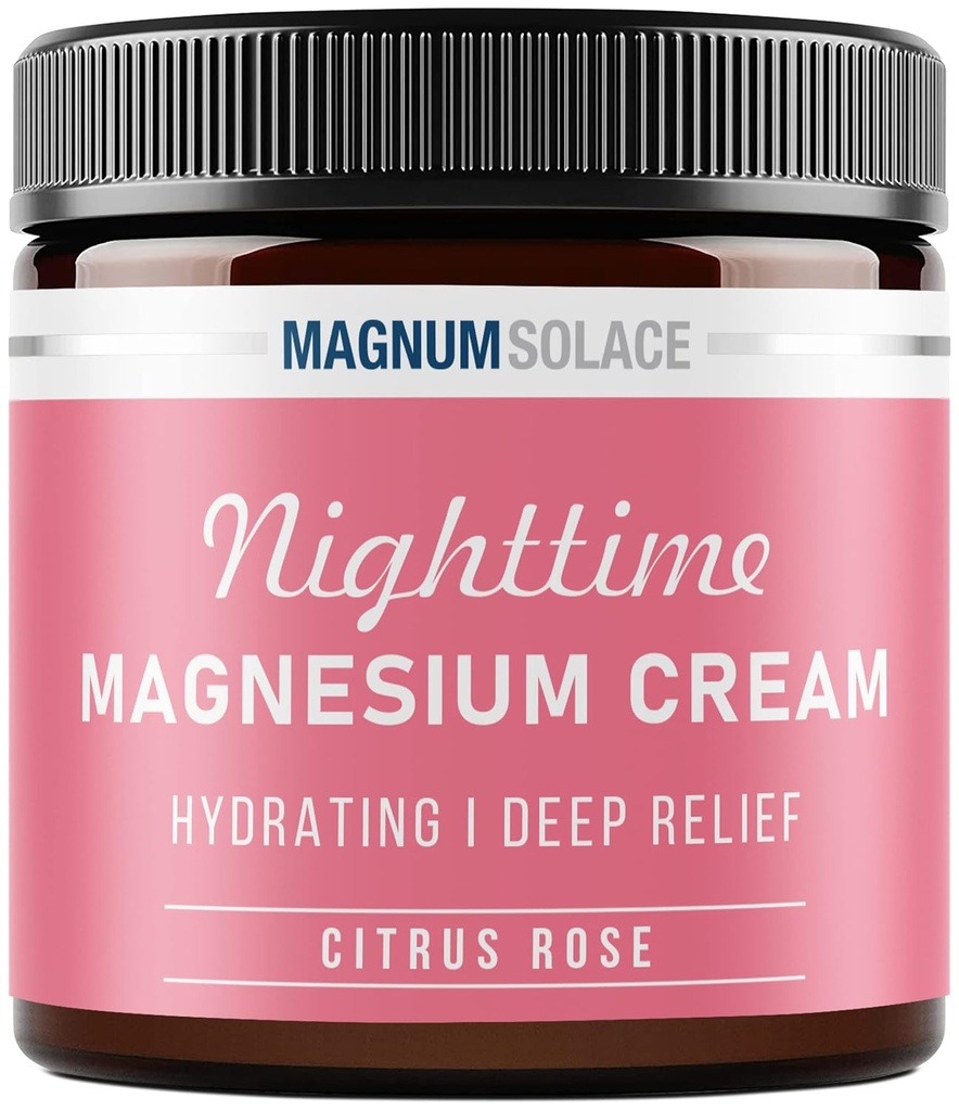 Magneesiumi asukoht - öine magneesiumkreem - rakendage jalalihastele, kätele või rinnale - aktuaalne magneesiumkloriid - USA valmistatud ja ohutu lastele (Citrus Rose) 4 Fl Oz (pakk 1)
