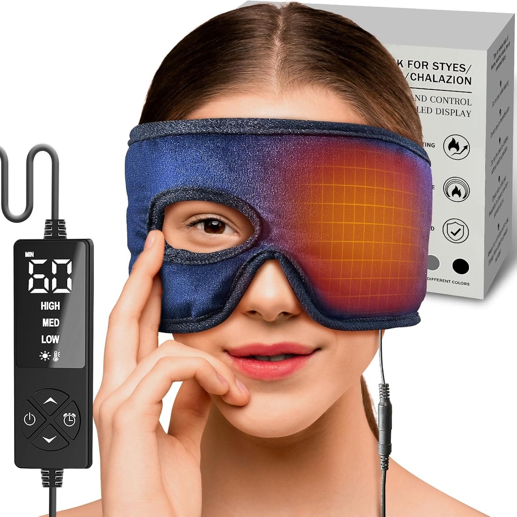 Sticro Electric Stye Eye Compress Soojenduspadi Stye Eye ravi silma auk, niiske soojus Stye Chalazion Blepharitis Relief vasaku / parema silma ärritust