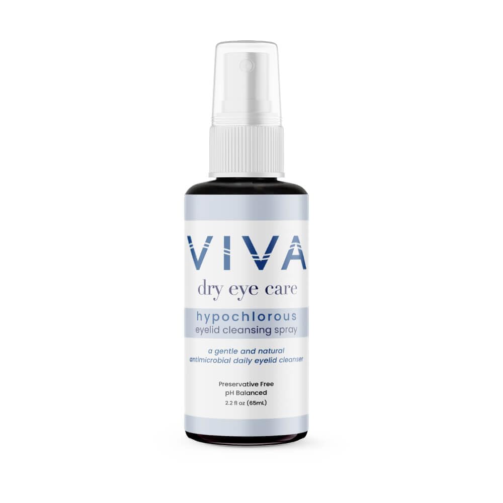 VIVA silmalau puhastuspihusti | Puhas, hüpokloorne hape | õrn, efektiivne silmalau ja laserpuhasti allergeenide, mustuse, õlide, meigi eemaldamiseks | 2,2 fl oz (65 ml)