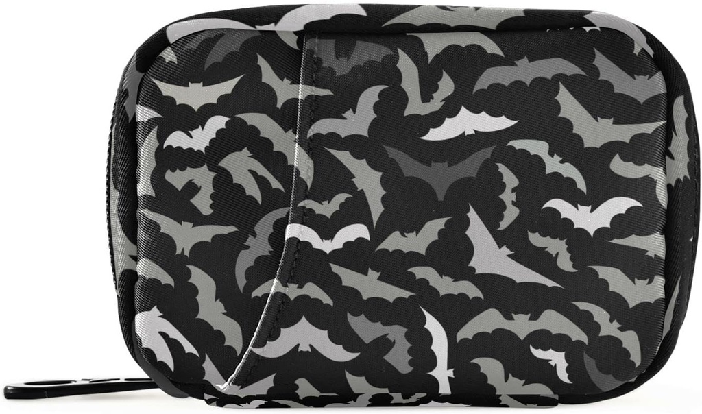 Pill Box Halloween nahkhiired 7 päeva Pill Case Travel Pill Korraldaja kott koos Zipper Portable Weekly Vitamin Medicine Supplement Hoidja kott