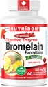 Toitaine Bromelain Seedetrakti Ensüüm Ananassi Toidulisandid, 2400 GDU, 500mg, Mitte-GMO, Vegan, Gluteenivaba, Soja Ja Piima (60 Count)