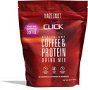 Klõpsake kohvivalgu pulbrit | topeltkahvel Espresso | 16g valku | 23 olulist vitamiini | madala kalorsusega toidu asendaja | 150mg kofeiini | gluteenivaba | Kunstlike maitsete või värvideta | Sarapuupähklid