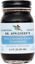 Dr. Appleseed's Wild Elderberry Extract Unsweetened Max Tugevus 720mg Kids + Adults Daily Immune Supplement Doctor- Formulated Science-Backed Pure Vegan 25 Day Supply - 2 Fl Oz