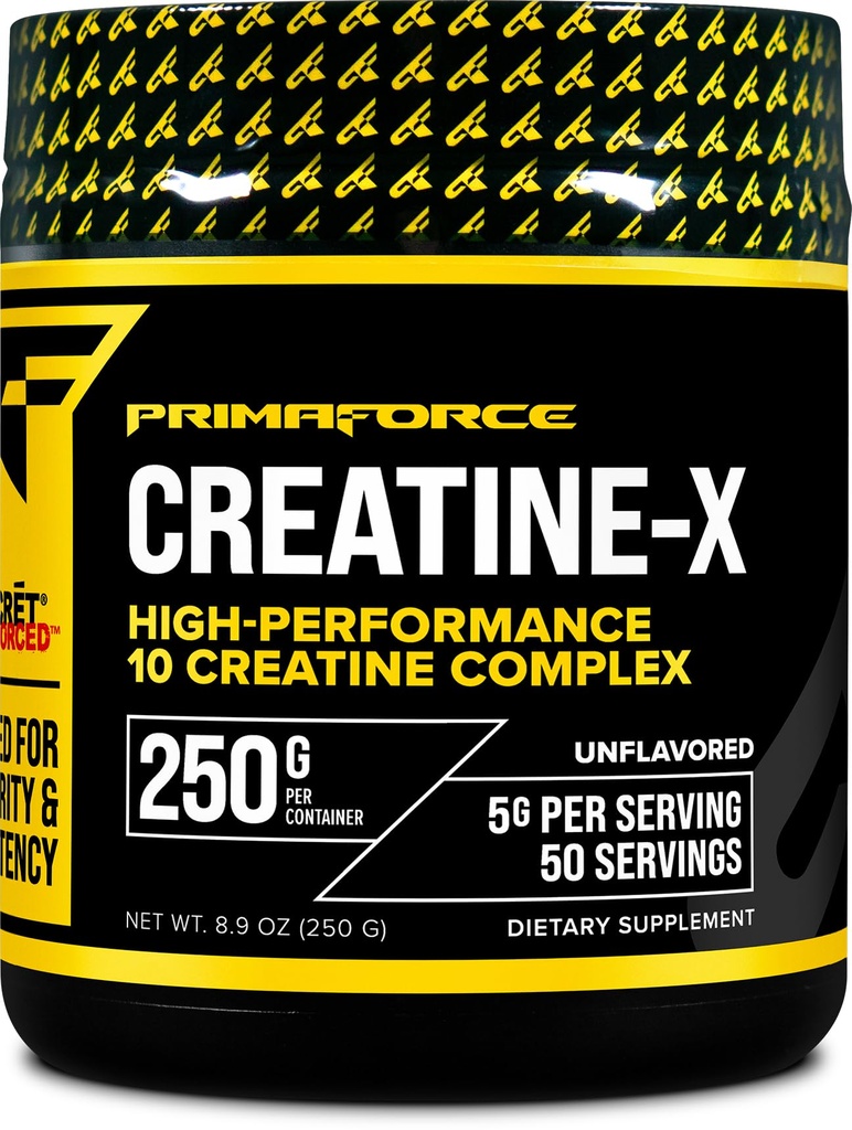 Primaforce Creatine-X 250 Grams - suure jõudlusega 10 kreatiini kompleks - maitsetu