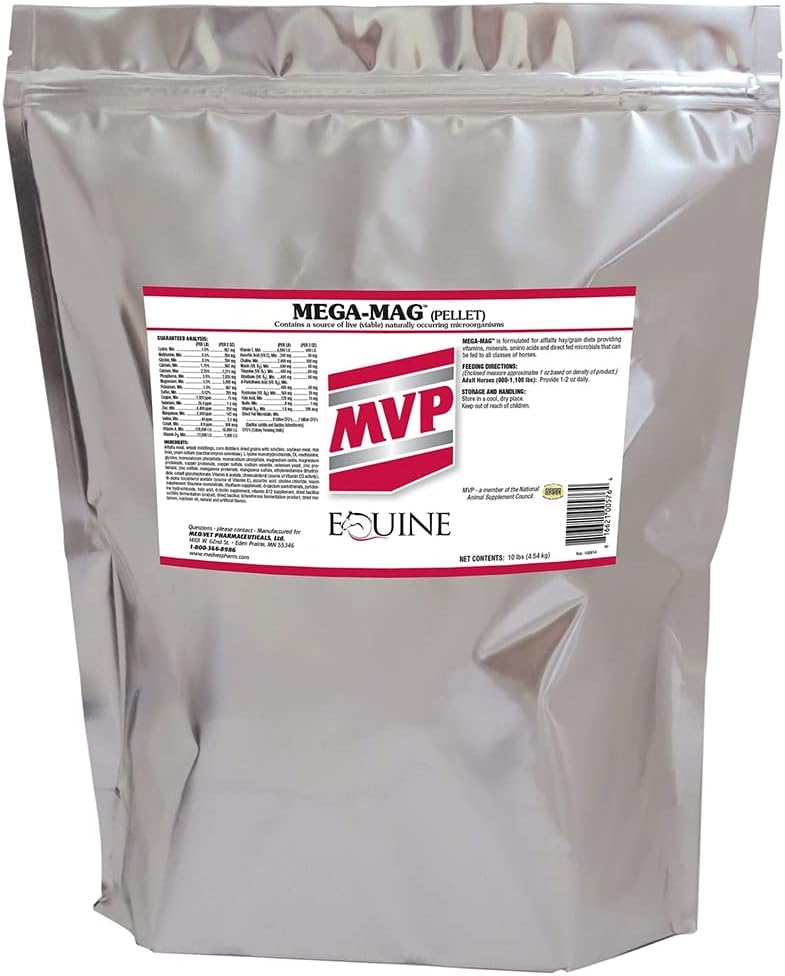 Mega-Mag (10lb) Tasakaalustatud Multi Vitamiin/Mineral Supplement for Alfalfa Hay Dieets