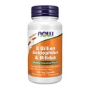 NOW Foods Supplements, 8 miljardit Acidophilus & Bifidus, piimatooted, soja ja gluteenivaba, tüvi kontrollitud, 120 Veg kapslit