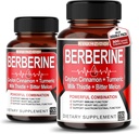 Berberine Supplement - Täiustatud Ceylon kaneel, kurkum, piimaohakas, Mõru melon seedimist, immuunsuse ja kaalu haldamise tugi (150 loe (pakk 2))
