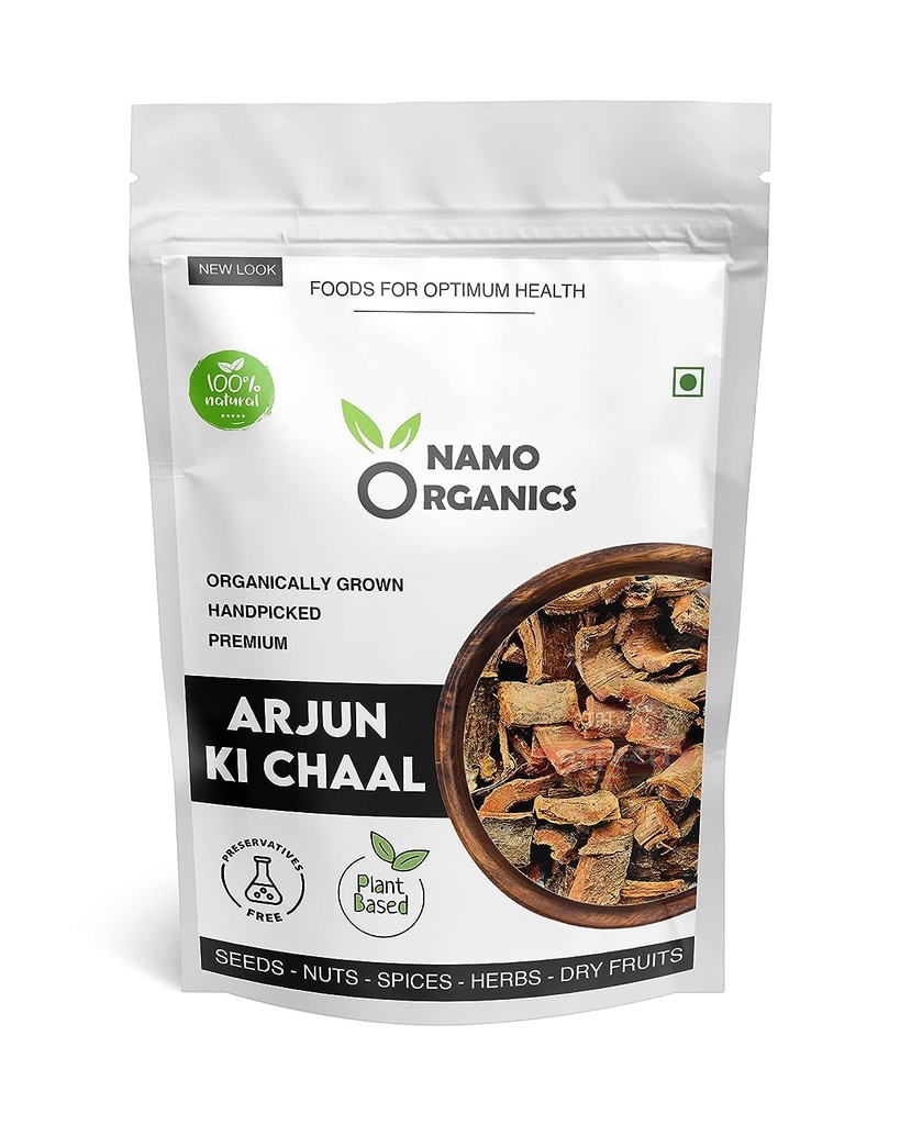 Nutranix TNA - Orgaaniline Arjun ki Chaal - 400 Gm Kuivatatud - Arjuna puukoor - toores | Alandab halba kolesterooli