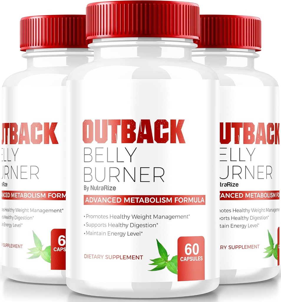 (3 Pack) Outback Belly Burner pillid, Premium Out Back Belly Burner Keto kapslid, kõik looduslik Keto kaalulangus täiendus toetada Fitness ja keha eesmärgid, ametlik Outback BellyBurner (180 kapslit)