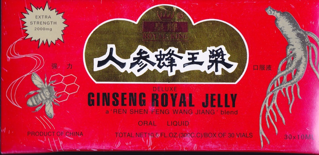 GINSENG TOOTED Ginseng & Royal Jelly mesi baasis 30 viaali, 0,02 naela