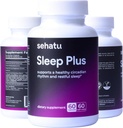 Sleep Plus täiendus | melatoniini, GABA, Ashwagandha, 5-HTP | meestele ja naistele, kes otsivad tervislikku une-ärkveloleku ajakava ja lõdvestunud meeleolu | 60 loend | 60 päeva pakkumine