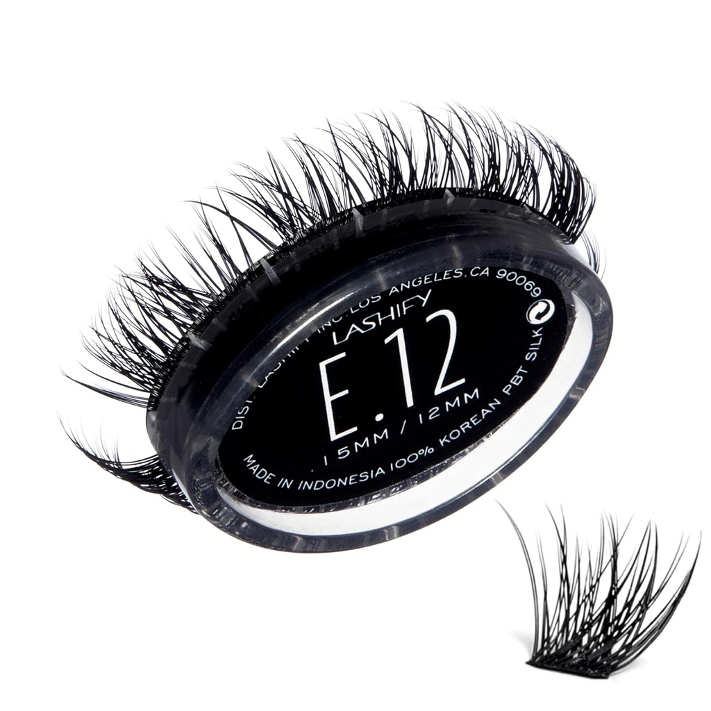 Lashify Extreme 12mm Gossamer DIY ripsmepikendused Täida, must, lihtne vale ripsmed lisada Tremendous Volume