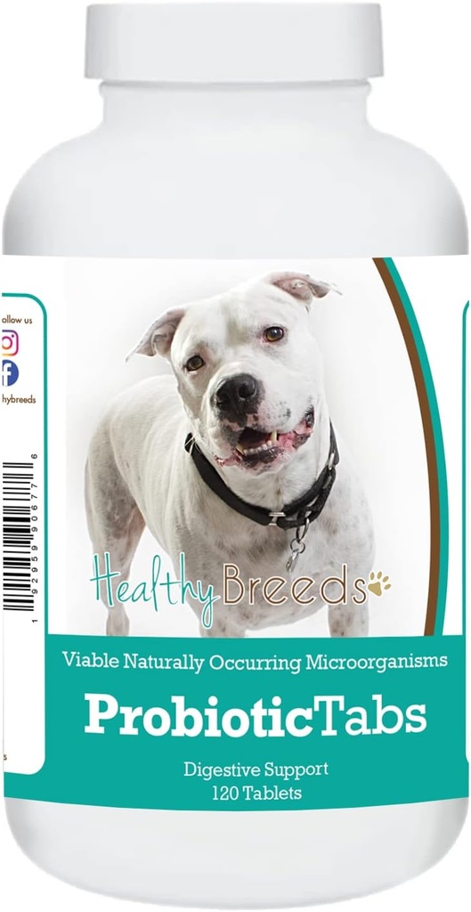Tervislikud tõud Pit Bull Probiootikumid Tabs 120 Count