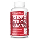 Health Plus Super Colon puhastab 60-päevase pakkumise õrn soolestiku puhastamiseks, Psyllium Husk, kõhukinnisuse leevendamiseks probiootikumid ja seedetrakti tugi, 240 kapslit