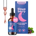 JoySpring Sleepberry Kids Melatoniin 3 mg - vedel uneabi koos L Theanine'iga, kõrge imendumisega marjatilgad (2 fl oz) 60 serveerimist, laste melatoniin koos D-vitamiini lastega Travel Essentials