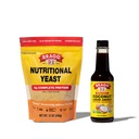 Bragg Premium 12 Ounce Nutritional Yeast Seasoning Pouch - Vegan, Gluteenivabad juustuhelbed ja kookospähkli aminos, Kõik otstarbed Seasoning, 10 Oz, Single